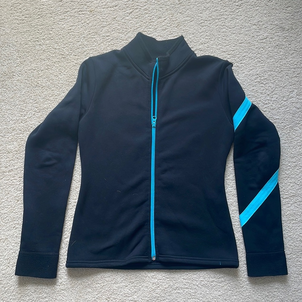 NY2 Sportswear Figure Skating Spiral Polartec Polar Fleece Spiral Jacket